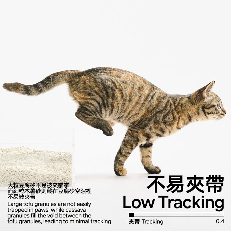 木薯豆腐30%:70%混合貓砂（4包裝）